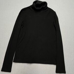 Uniqlo Heattech Black Long Sleeve Turtleneck Top Women's XS